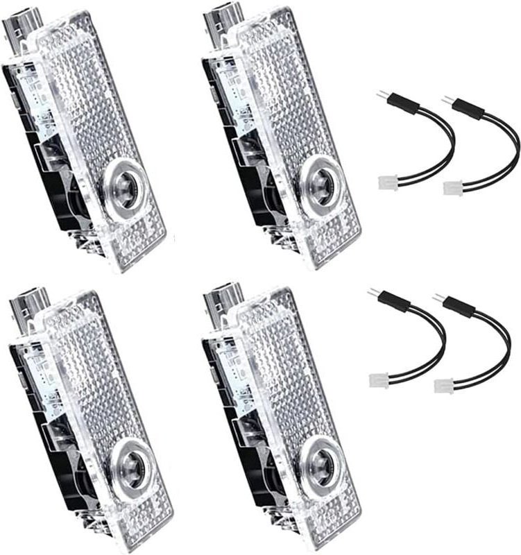Mumu - Autotür-Projektorlichter für Tür, LED-Licht, Logo, 4-tlg. Willkommenslicht, kompatibel mit Serien 3/5/6/7/X1/X2/X...