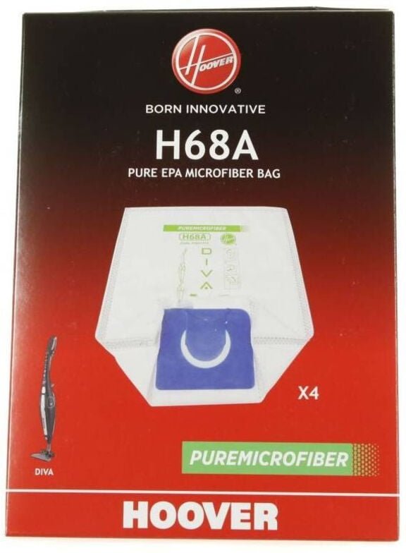 Ersatzteil - 4er Pack Staubsaugerbeutel H68 - Hoover
