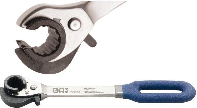Bgs Technic - Ratschen-Ringschlüssel, offen sw 10 mm