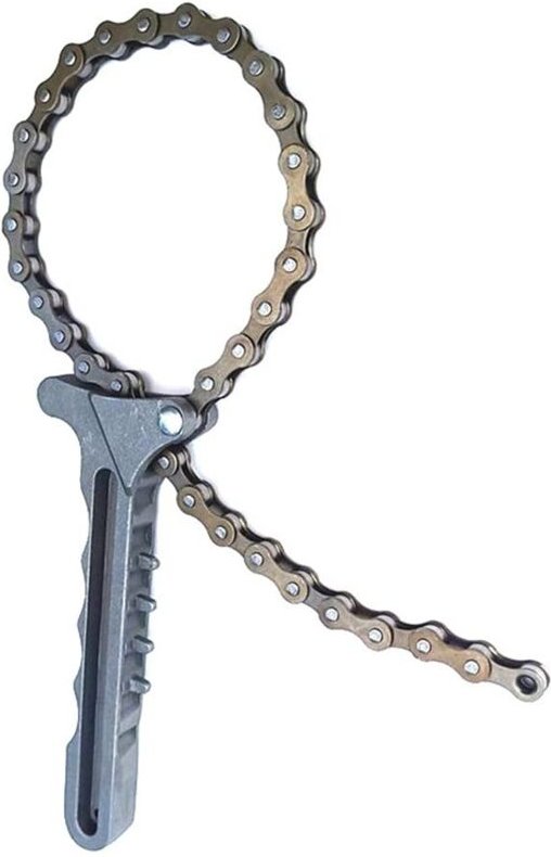 Verstellbarer Ölfilterschlüssel – Kettenschlüssel – Ölfilter-Abzieher – Werkzeug zum Entfernen des Ölfilters für Auto, M...