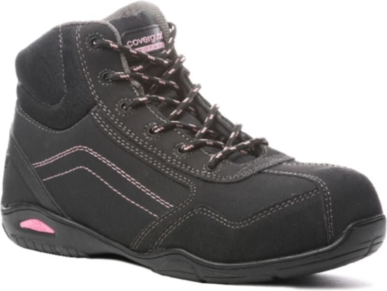 Sicherheitsschuhe Damen RUBIS HIGH S3 - Schwarz/Rose 42