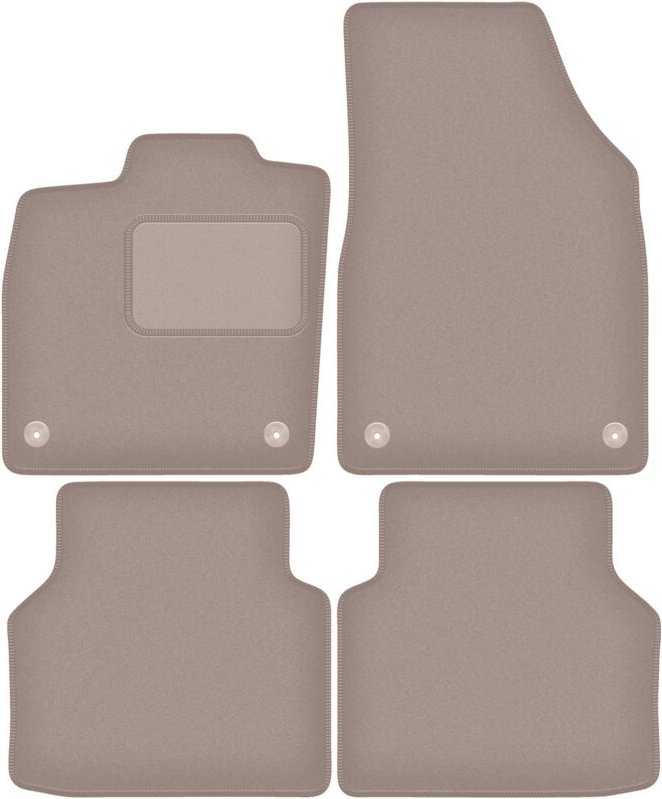 Beige Velours-Fußmatten für: Audi Q4 e-TRON (2021-2022)