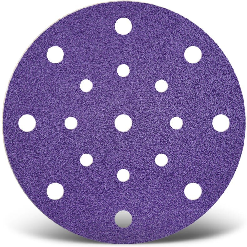 Titanium hd Klett-Schleifscheiben, 150 mm, 17-Loch, f. Exzenterschleifer, Keramik-Mix (50 Stk.) K80 - Menzer