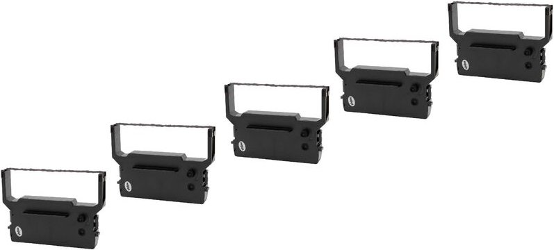 Vhbw - 5x Farbband Schriftband kompatibel mit Olympia cm 1900, cm 1920, cm 1930 Nadeldrucker, Bondrucker schwarz