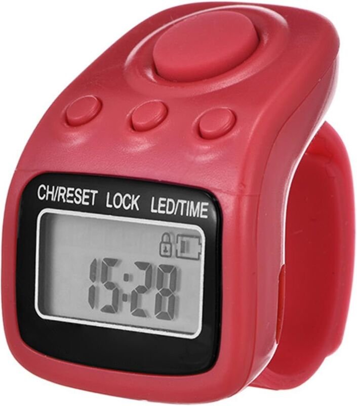 6-stelliger Handzähler, wiederaufladbarer digitaler Handzähler mit Klickfunktion