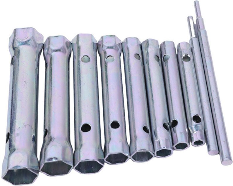 Gabrielle - 10er Set Zündkerzenschlüssel 6 bis 22 mm, Rohrzangen, Rohrzangen, Rohrzangen zum Einschrauben der Zündkerze,...