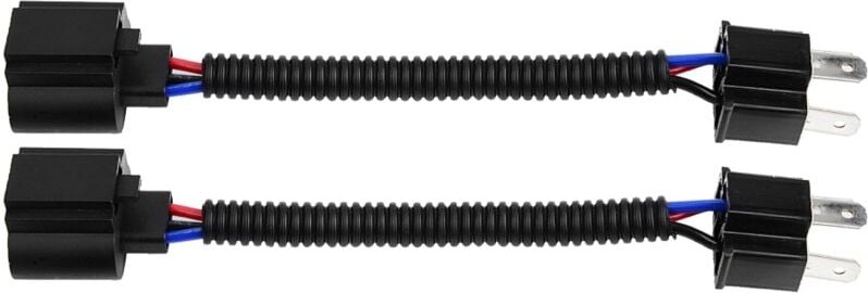 Jeffergarden - H4 auf H13 Adapter, Anti-Aging-Scheinwerfer, Kabelfassungen, Pigtail, hitzebeständig, 2 Stück, Ersatz für...