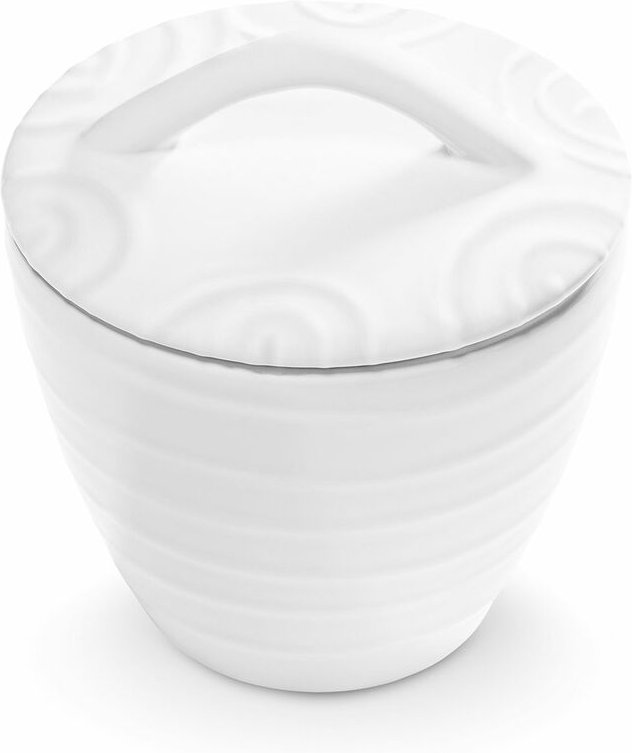 Gmundner Keramik - Weißgeflammt Zuckerdose Gourmet (ø 9cm)
