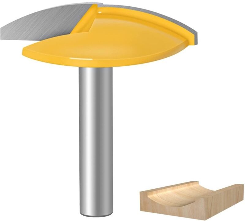 Oberfräser mit Schaft, Hartmetall-Oberfräser, 8-mm-Schaft, für Massivholz und MDF