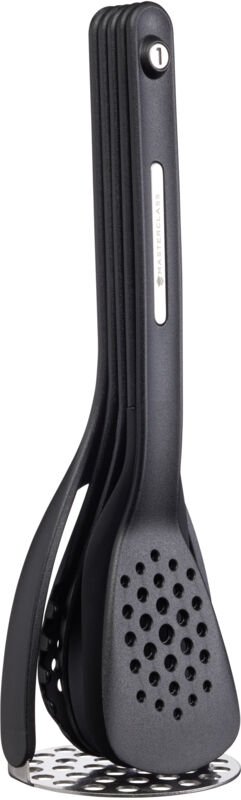 Kitchencraft Masterclass Smart space Nesting magnetic plastic/silicone kitchen utensils de, 9 x 9 x 30 cm (3.5" x 3.5" x...