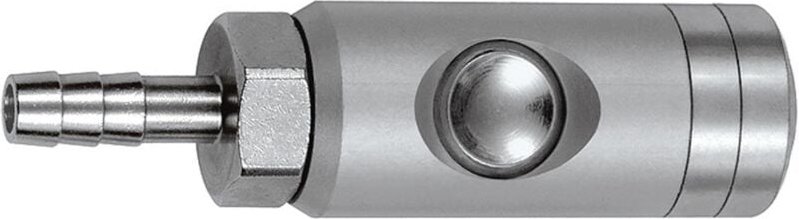 Druckknopf-Sicherheitskupplung nw 5,5, drehbar, Alu, Tülle lw 6 - Riegler