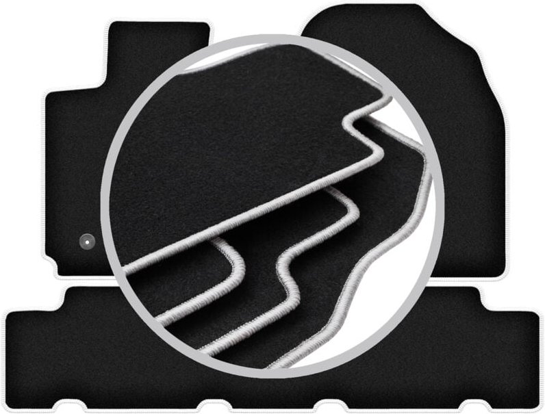 CARLUX-SILVER Autofußmatten für: Toyota RAV4 III SUV (2006-2013)