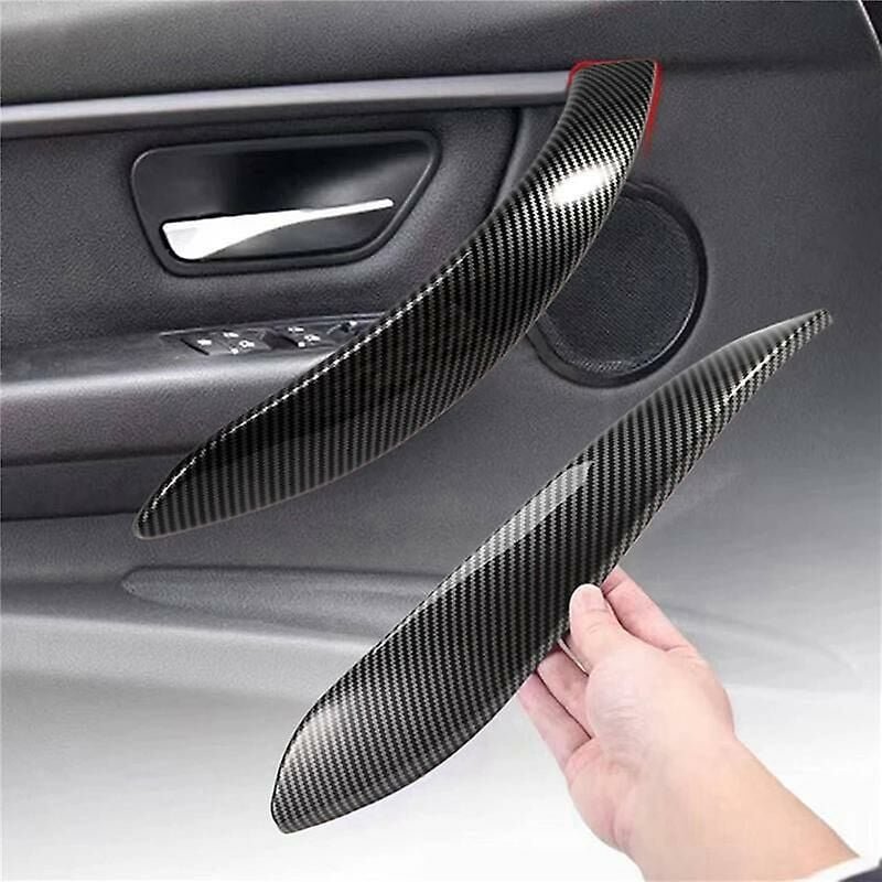 Thumbnail - Woosien - 2 x Auto-Innentürgriff-Abdeckung für 3er-4er-Serie F30 F31 F32 F33 F35 12–18, ABS-Carbonfaser