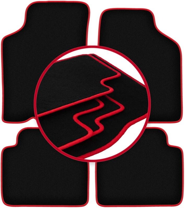 CARLUX-RED Autofußmatten für: Kia Sephia II Limousine (1997-2001)