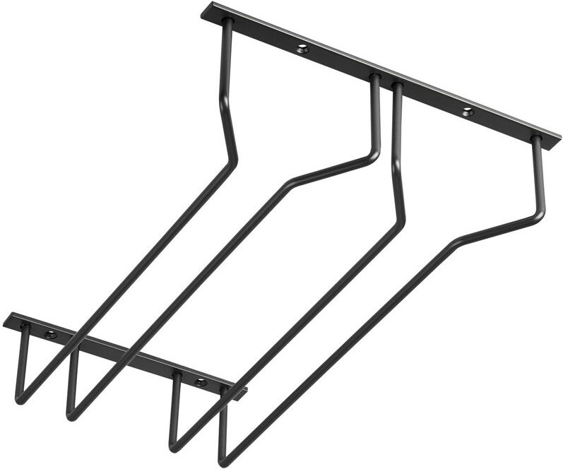 So-tech - Gläserhalter für 2 Glasreihen 235 x 355 x 70 mm schwarz Halter für Weingläser Sektgläser Biergläser Weinglasha...