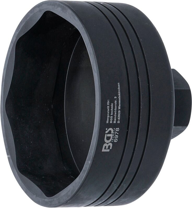 Achsmuttern-Schlüssel 8-kant für BPW 12 t Achsen SW 109 mm