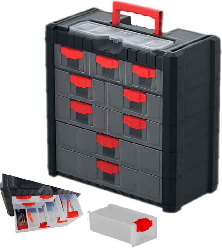 Werkzeugkiste multicase cargo KMC501 Organizer Wandmontage möglich - Kistenberg