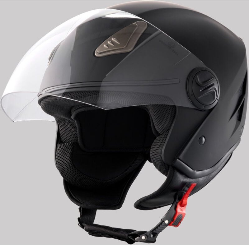 Mophorn - Motorradhelm, 3/4-Gesicht, intelligenter abs- und hochdichter Helm mit Bluetooth und austauschbarer Linse, DOT...