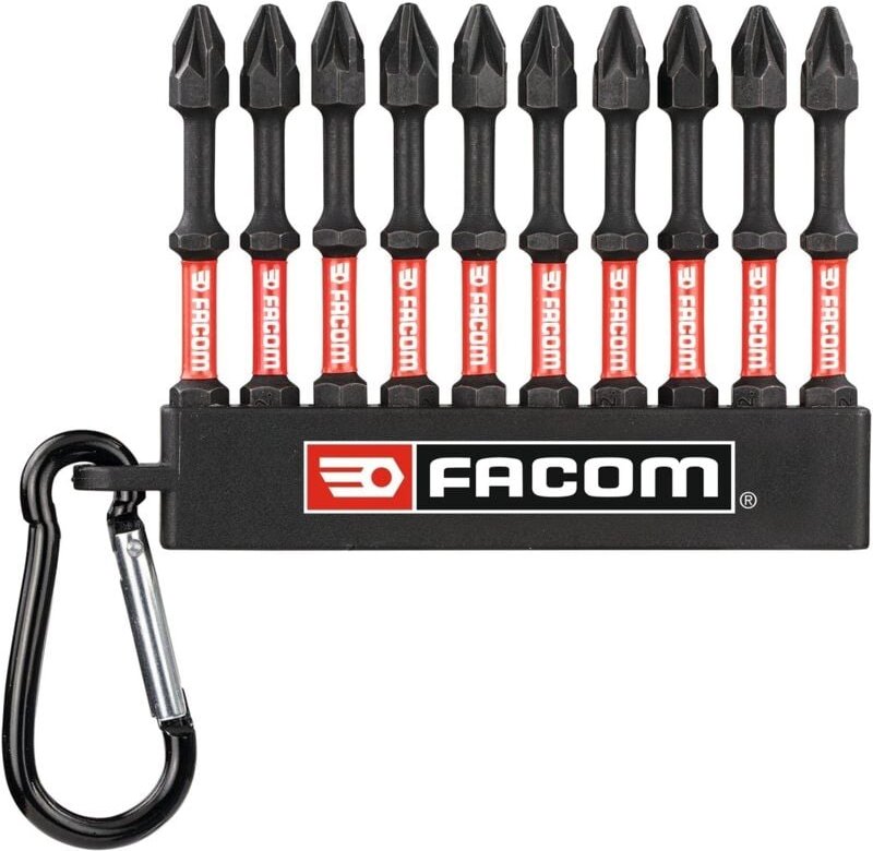 FACOM Schraubendreherbit-Set 10-tlg. 25 mm PZ