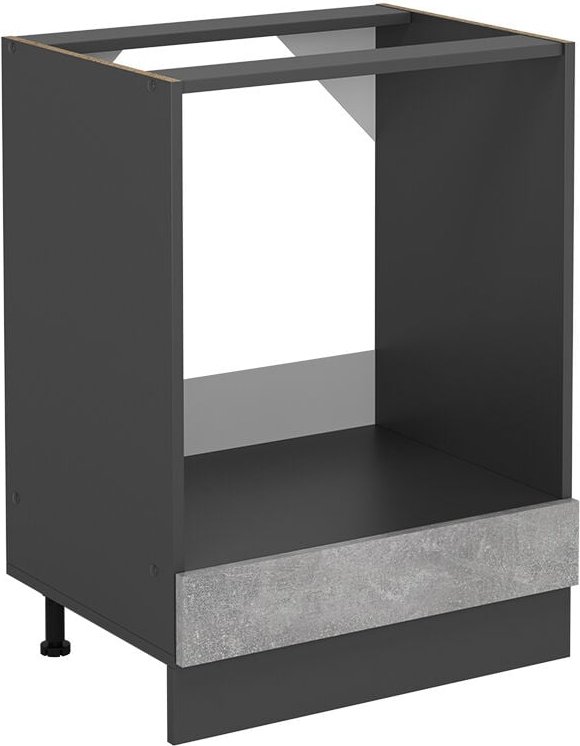 Vicco - Herdumbauschrank R-Line, Beton, 60 cm ohne Arbeitsplatte