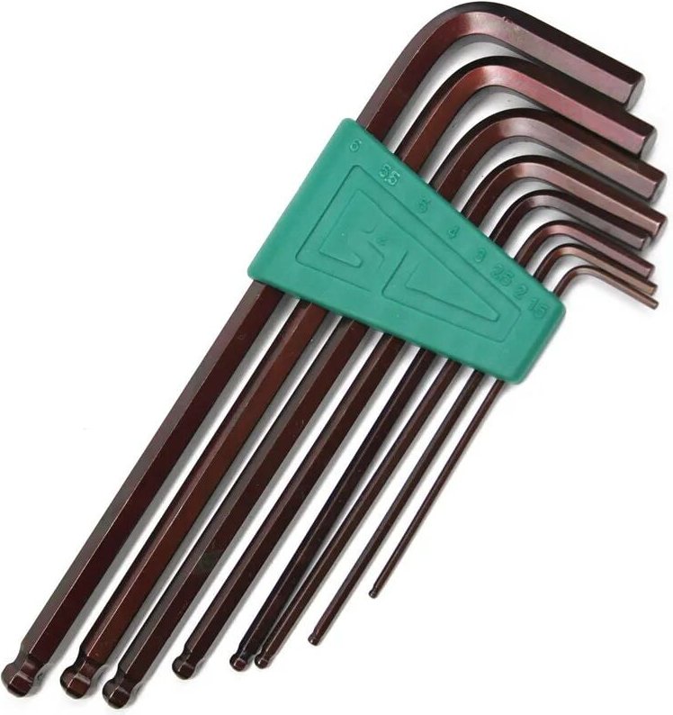 Set mit 8 Sechskant-Inbusschlüsseln mit MINI-Magnetkugel und tragbarem Etui, 1,5–10 mm - Dolaso