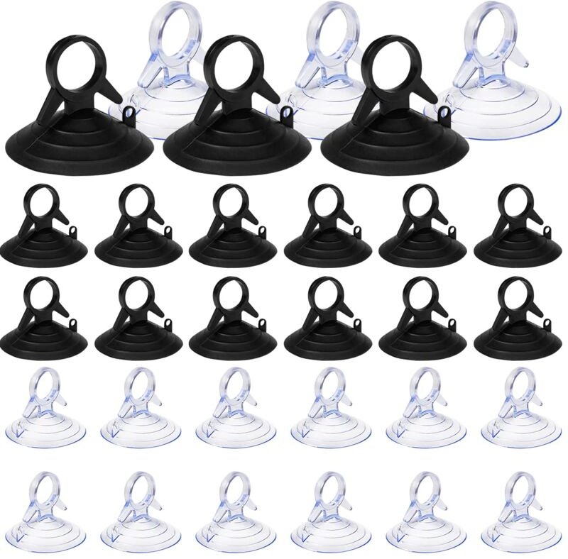 Beijiyi - 60 Stück Sonnenschutz-Saugnapf, 45 mm Saugnapf ohne Haken, Saugnapf aus pvc, Mini-Saugnapf, transparent und sc...