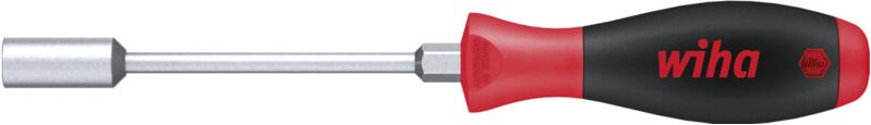 Wiha - Schraubendreher SoftFinish® Sechskant-Steckschlüssel mit Rundklinge und Sechskantansatz 7,0 mm x 125 mm (01092)