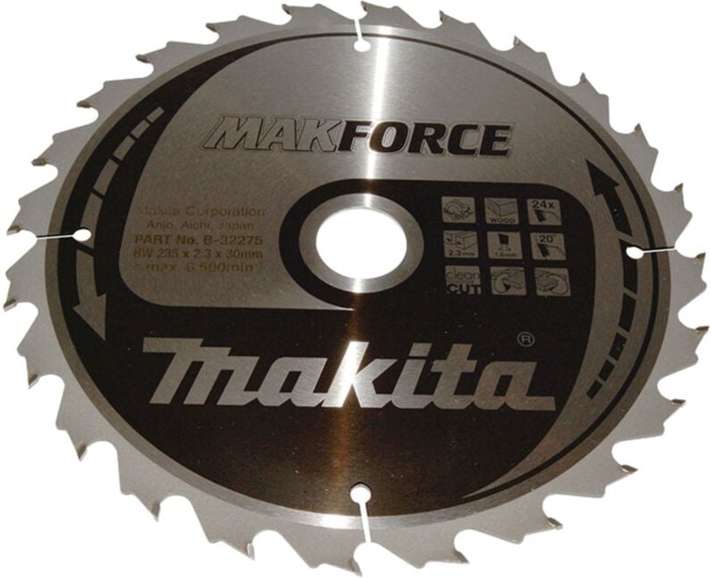 Makita B-32275 Kreissägeblatt Makforce TCT 235 x 30 mm 24T Holz