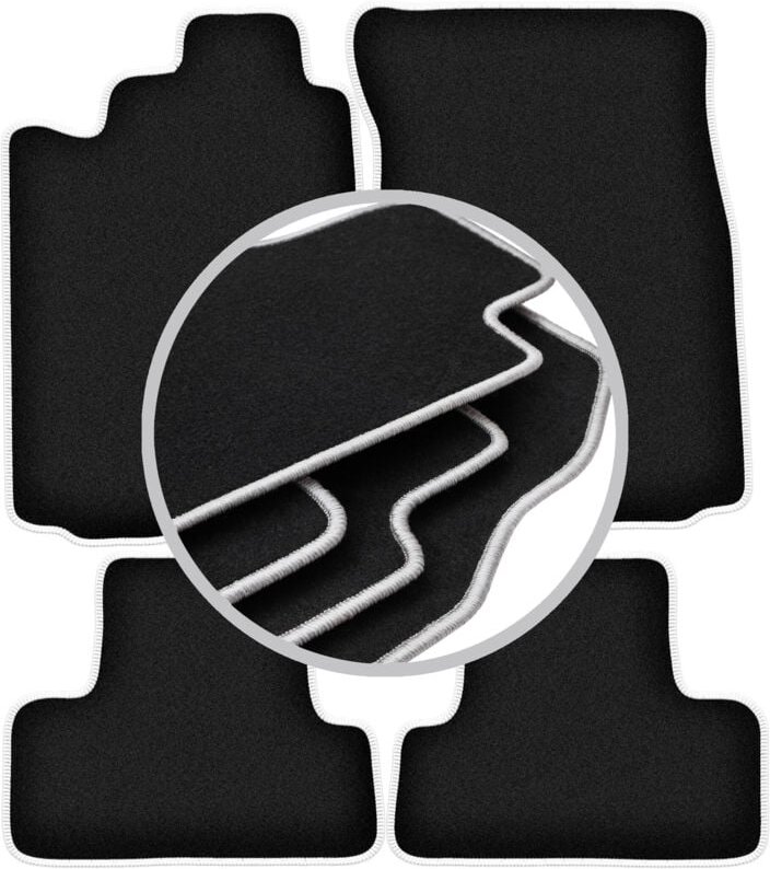 CARLUX-SILVER Autofußmatten für: Mitsubishi Eclipse IV Coupé (2006-)