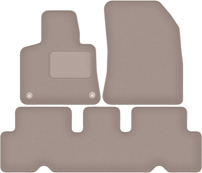 Beige Veloursmatten für: Citroen C4 Grand Spacetourer 5-Sitzer (2013-2021)