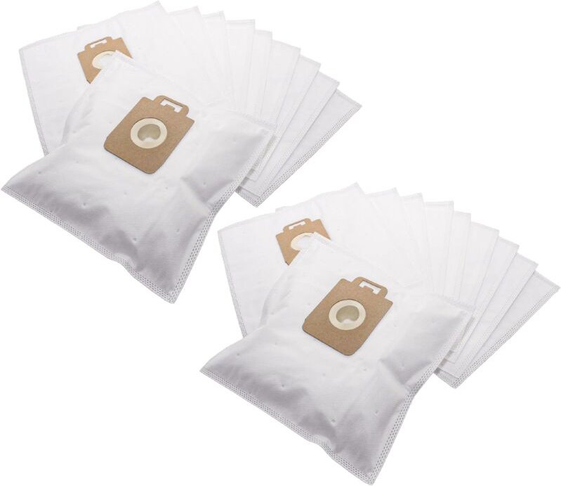 20x Staubsaugerbeutel kompatibel mit aeg 7750, 7770, aet 7740, ae 4620, 4640 Staubsauger - Mikrovlies, 32cm x 19cm Weiß ...