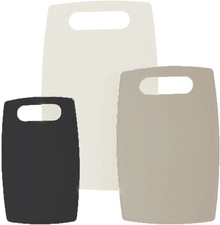 Excellent Houseware - Schneidebretter, aus Kunststoff, 3er-Set in verschiedenen Farben