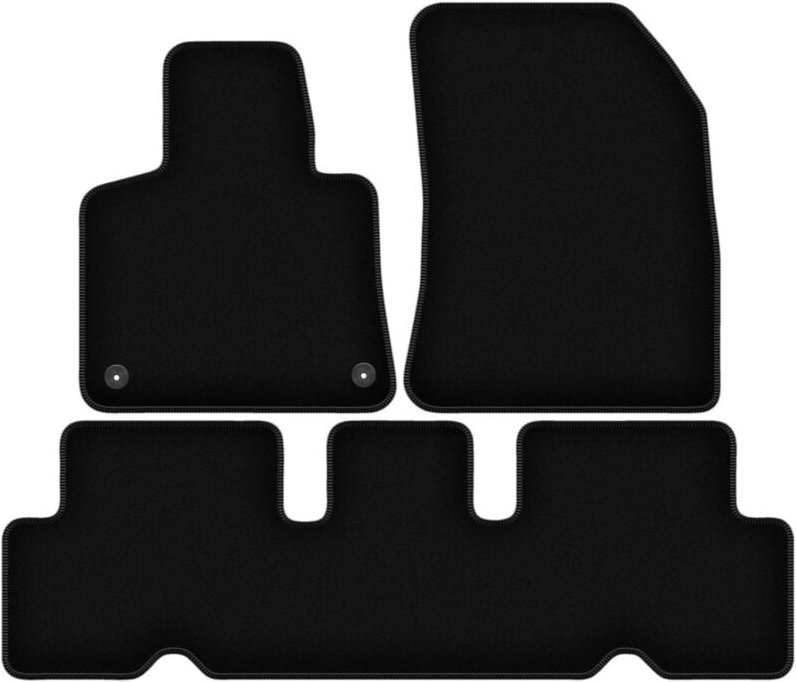 BASIC schwarze Veloursmatten für: Citroen C4 Grand Spacetourer 5-Sitzer (2013-2021)
