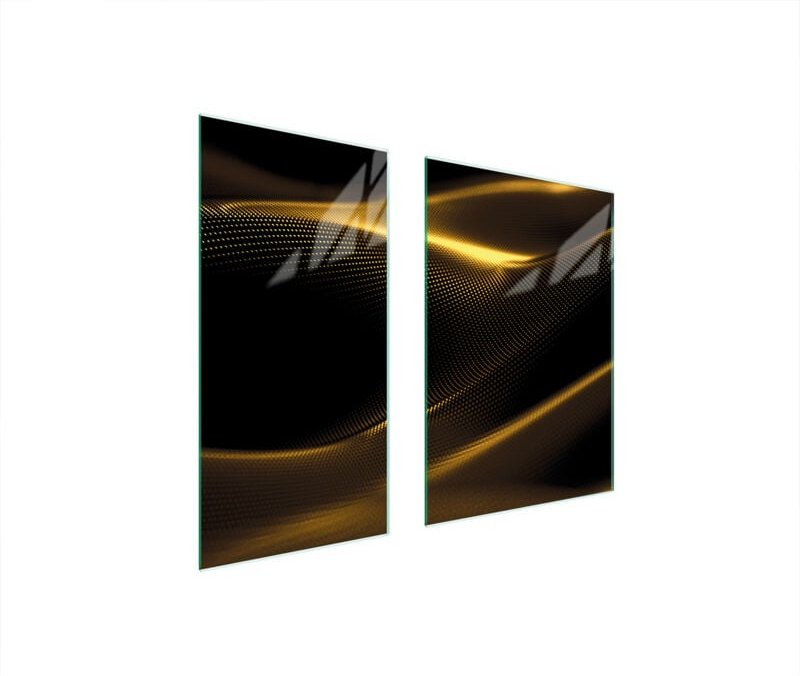 GLASSCHUTZPLATTE 75x52 GOLD