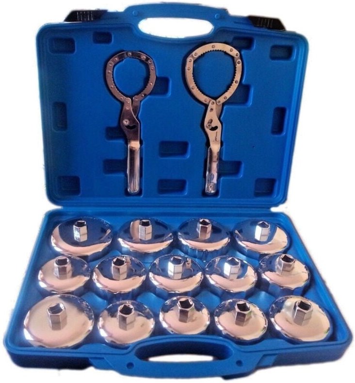 Trade Shop Traesio - Trade Shop - key set filter olio 16 pz auto universale equipment officine -