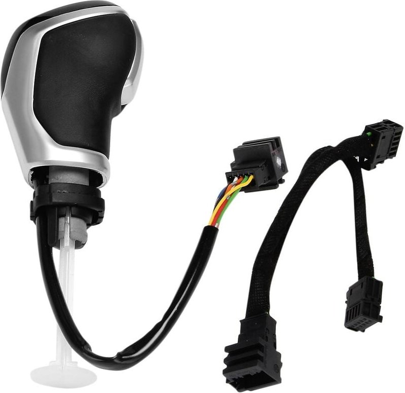 Woosien - Elektronischer Schaltgriff, LED-Schaltknauf für Golf Mk6 Mk7 B7 B8 Mk2, weißes Licht