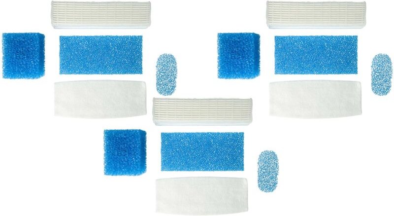 vhbw Filter-Set kompatibel mit Thomas Twin T1 Aquafilter Staubsauger - 15x Filter