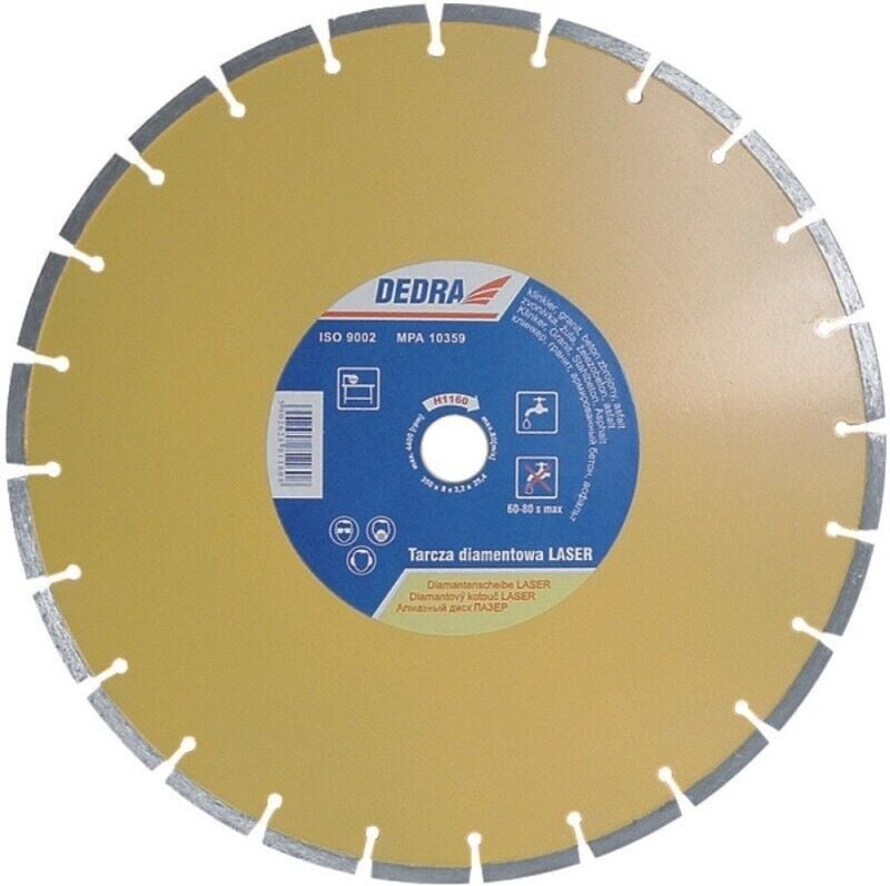 DEDRA Diamantscheibe 115 mm - für Beton, Granit