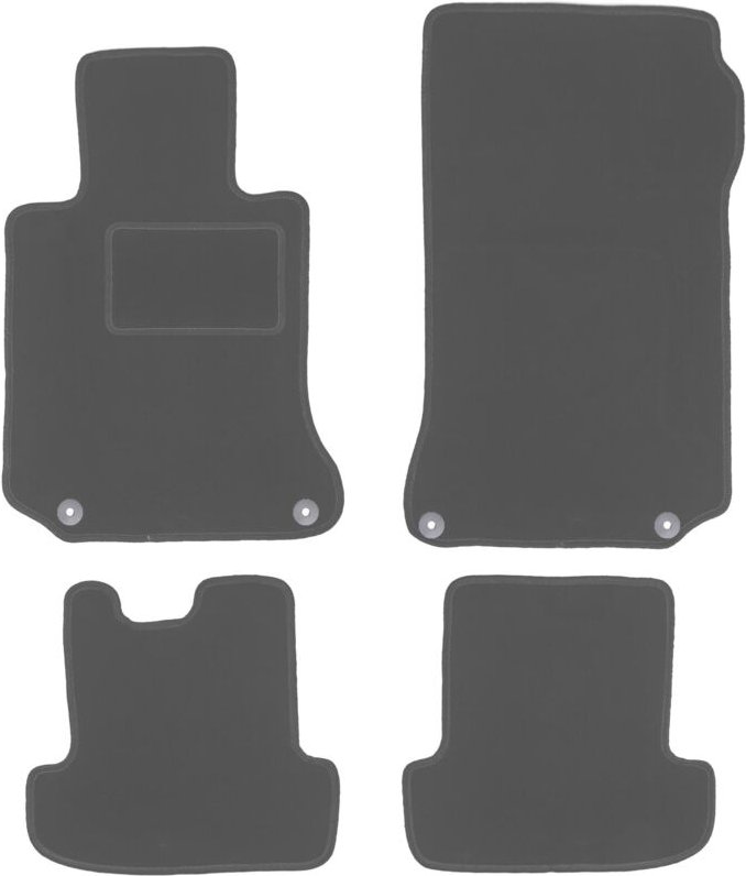 Graphit-Fußmatten für: Mercedes W207 Coupé E-Klasse (2009-)