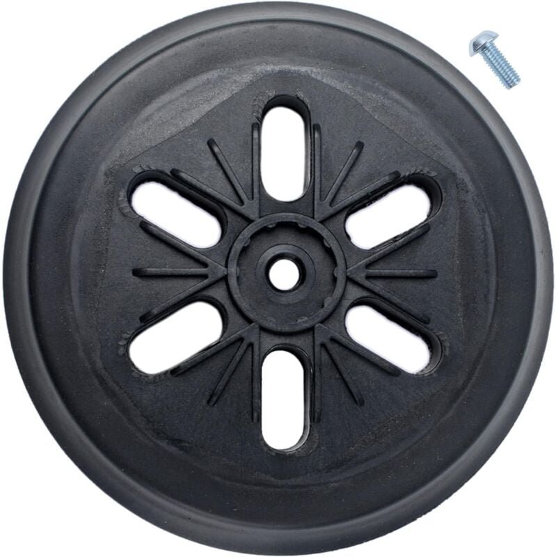 Schleifteller kompatibel mit Bosch Gex 150 ac, pex 15 ae, gex 150 Turbo Exzenterschleifer ø 150 mm mit Schraube