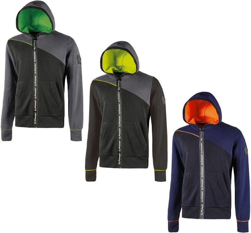 U-power - Felpa da lavoro UPower Jupiter-Grigio Scuro-XXXL - Dunkelgrau - - Dunkelgrau