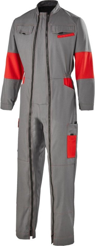 Kombination 2 Reißverschluss Facity Grau Konvoi/Rot M - FR(44-46)