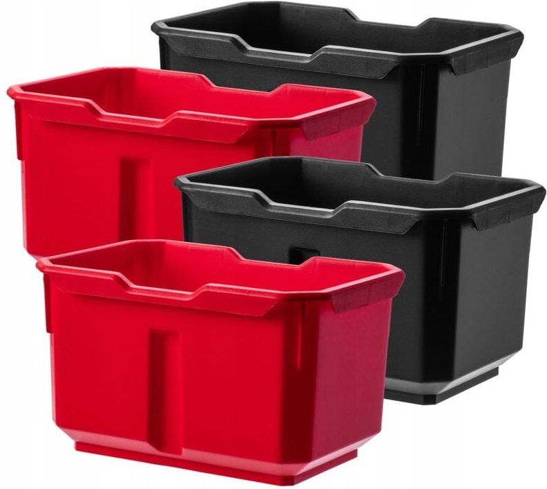 Behälter für Schrauben und Nagel, aus pp Kunststoff, 156 x 110 mm, 4 Stück - Kadax