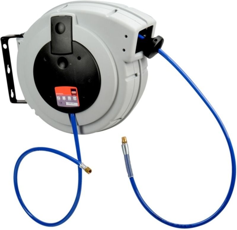 Bahco - Druckluftschlauch-Aufroller, ø 8 mm, 15m, 1/4-1/4, 15 Bar