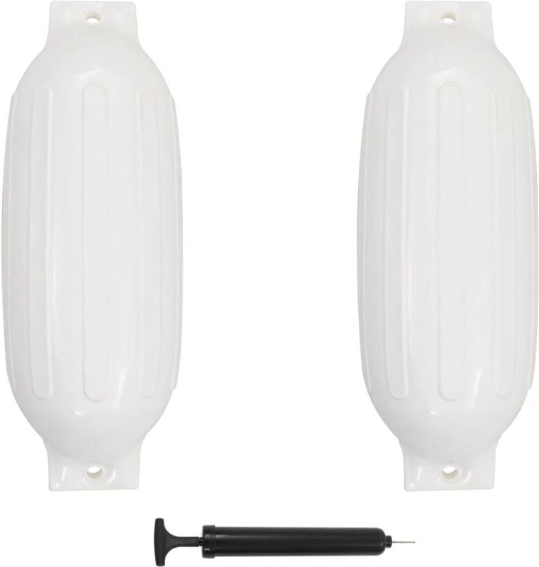 Thumbnail - Bootsfender 2 Stk. Weiß 69 x 21,5 cm pvc Vidaxl