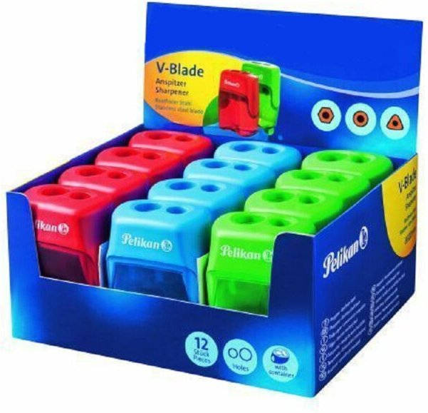 Trade Shop Traesio - Trade Shop - konfekt 12 temperamate pezzi temperino v blade 2 colorato mit kontakt -