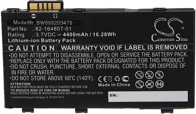 Akku Ersatz für Motorola KT-TC55-29BTYD1-01 für Mobilcomputer pda Scanner (4400 mAh, 3,7 v, Li-Ion) - Vhbw