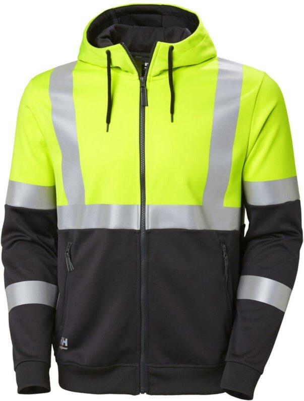 Warn-Hoodie, gelb, Gr.2XL