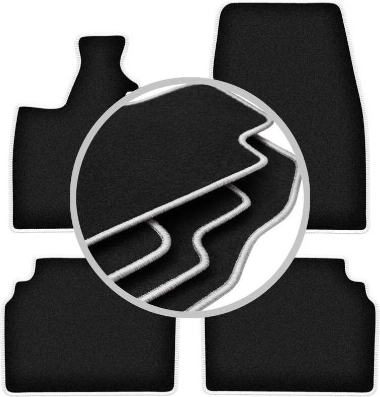 CARLUX-SILVER Autofußmatten für: BMW I3 L01 Fließheck (2013-)