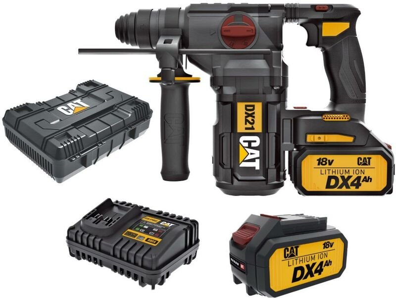 CAT - bohrhammer abbruchhammer sds-plus 26mm 2,2J mit akku 18V erpillar DX21